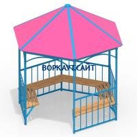 Беседка с лавками МАФ 4120 в Чеченской Республике