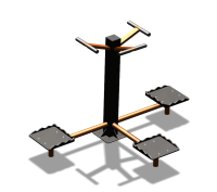 Уличный тренажер "Твистер тройной" УТ337 в Чеченской Республике