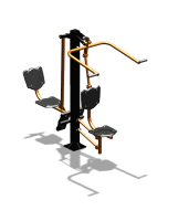 Уличный тренажер "Верхняя тяга Жим ногами" УТ322 в Чеченской Республике