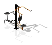 Уличный тренажер "Верхняя тяга Вело" УТ340 в Чеченской Республике