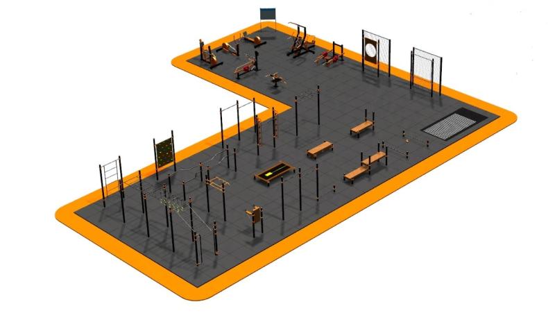 Дизайн проект спортплощадки Угловая в Чеченской Республике