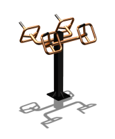 Уличный тренажер  "Штурвал двойной"  УТ201 в Чеченской Республике