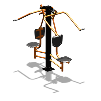 Уличный тренажер  "Верхняя тяга двойная"  УТ207 в Чеченской Республике