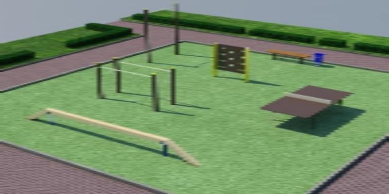 Проект спортплощадки мини спорт  в Чеченской Республике