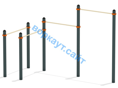 Турник двойной с брусьями ВС-17 в Чеченской Республике