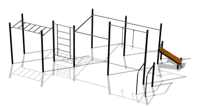 Спортивный комплекс воркаут ВС-153 в Чеченской Республике