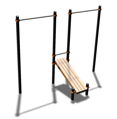 Воркаут турники со скамьей для пресса ВС-27 в Чеченской Республике