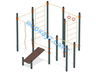 Спортивный комплекс воркаут ВС-47 в Чеченской Республике