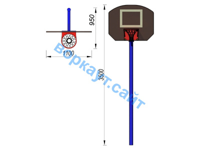 Баскетбольный щит СИО 3510 в Чеченской Республике
