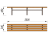 Двухметровая лавочка без спинки 2 м МАФ 1602 в Чеченской Республике