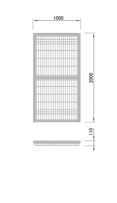 Калитка спортивной площадки МАФ 5105 в Чеченской Республике