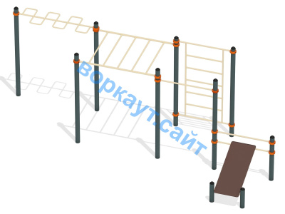 Спортивный комплекс воркаут ВС-45 в Чеченской Республике