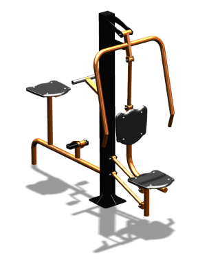 Уличный тренажер "Жим от груди Вело" УТ321 в Чеченской Республике