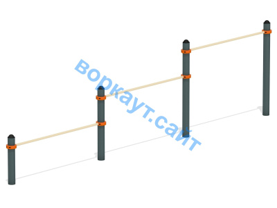 Каскад турников тройной ВС-6 в Чеченской Республике