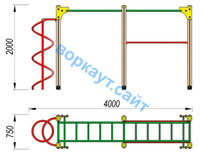 Детский спортивный комплекс ДСК 3104 в Чеченской Республике