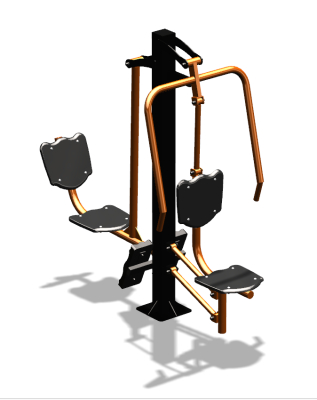Уличный тренажер "Жим от груди Жим ногами" УТ304 в Чеченской Республике