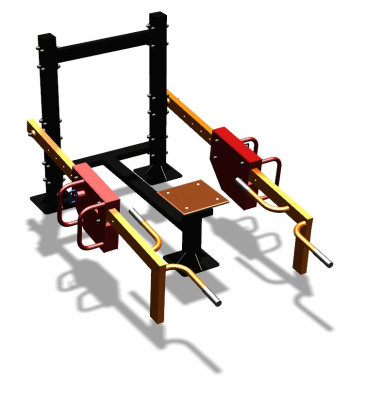 Силовой уличный тренажер  "Приседания/Шраги"  УТ413 в Чеченской Республике