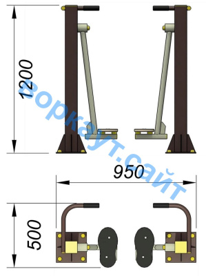Уличный тренажер "Ходьба в пространстве" УТ 005 в Чеченской Республике