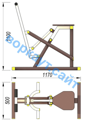 Уличный тренажер "Наездник " УТ 006 в Чеченской Республике