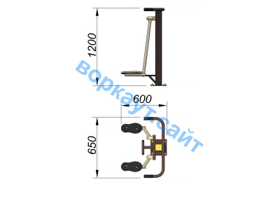 Уличный тренажер Атлетический комплекс УТ 010 в Чеченской Республике