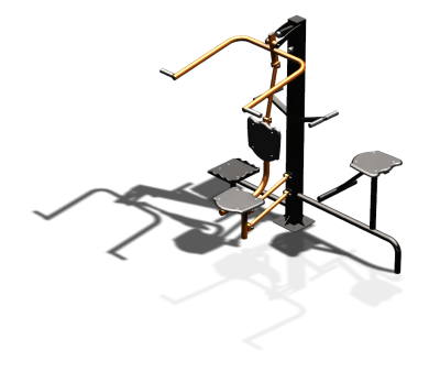 Уличный тренажер "Верхняя тяга Твистер стоя Твистер сидя" УТ336 в Чеченской Республике