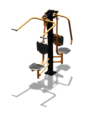 Уличный тренажер "Жим от груди Верхняя тяга" УТ314 в Чеченской Республике