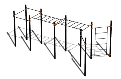 Спортивный комплекс воркаут ВС-118 в Чеченской Республике