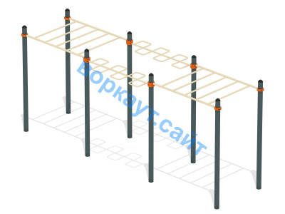 Воркаут комплекс рукоходов ВС-22 в Чеченской Республике