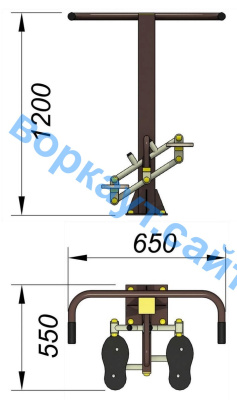 Уличный тренажер "Балансир" УТ 007 в Чеченской Республике