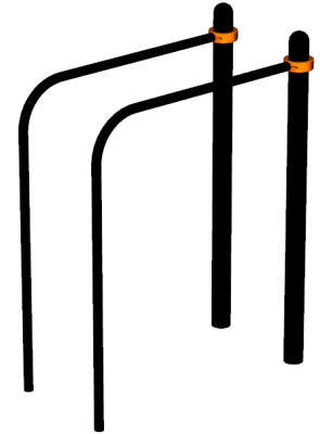 Воркаут брусья приставные ВС-39 в Чеченской Республике