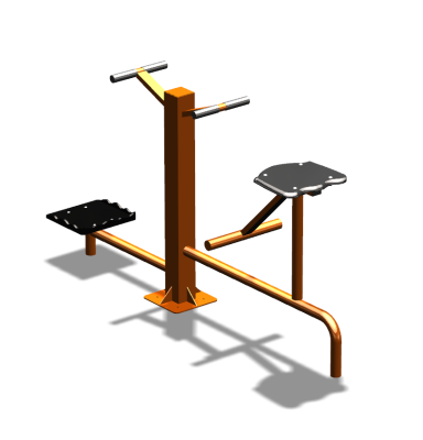 Уличный тренажер "Твистер стоя Твистер сидя" УТ323 в Чеченской Республике