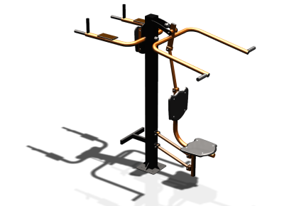 Уличный тренажер "Верхняя тяга Брусья Пресс" УТ339 в Чеченской Республике