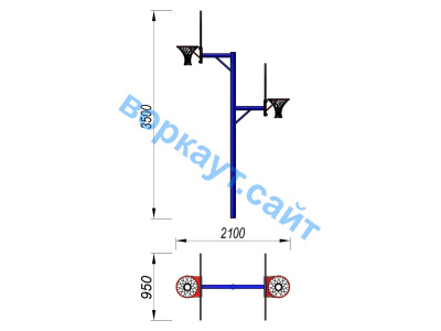 Баскетбольный щит двойной СИО 3511 в Чеченской Республике