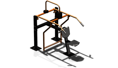 Силовой уличный тренажер  "Жим вверх сидя"  УТ403 в Чеченской Республике